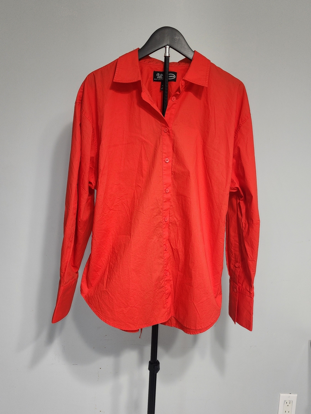 The Devil Wears Prada Promotional Shirt Bold Red Long-Sleeve Button-Down Shirt